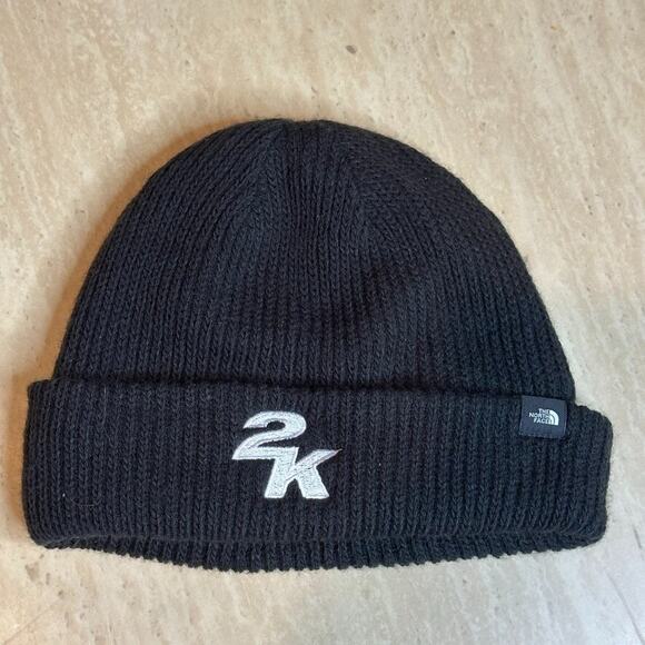 North Face 2k Black Beanie - Picture 1 of 3